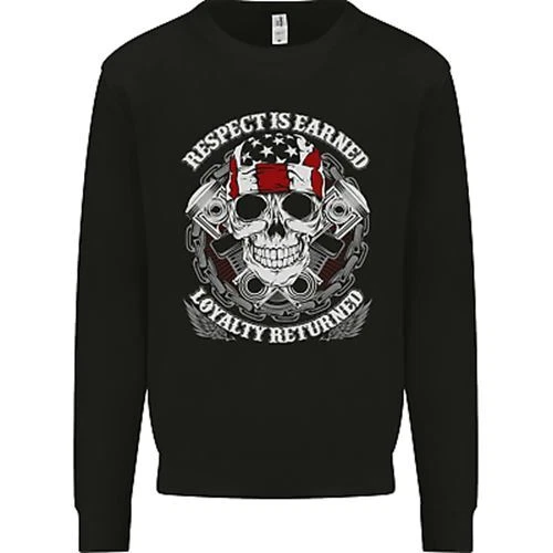 Felpa Maglione Maglione Maglione Moto Moto Moto Biker Moto Respect