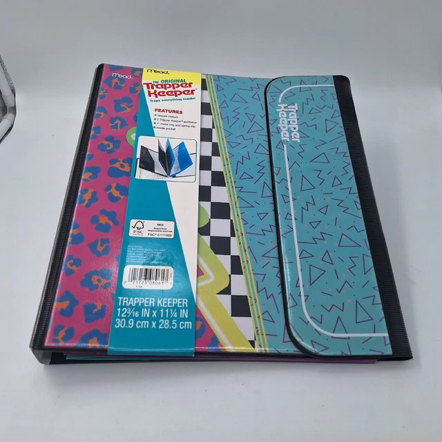 Trapper Keeper ~ Binder Retro Portfolio Folder 2021 Mead 12 3/16" x 11 1/4" 0617