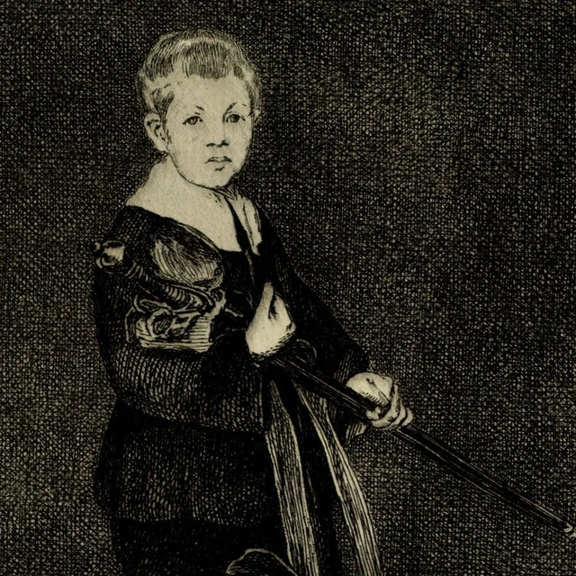Edouard Manet Enfant à l'épée - Eau Forte Félix Bracquemond XIXe