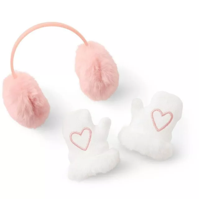 American Girl Frosty Frills Accessories Earmuffs Mittens - NIB - Retired