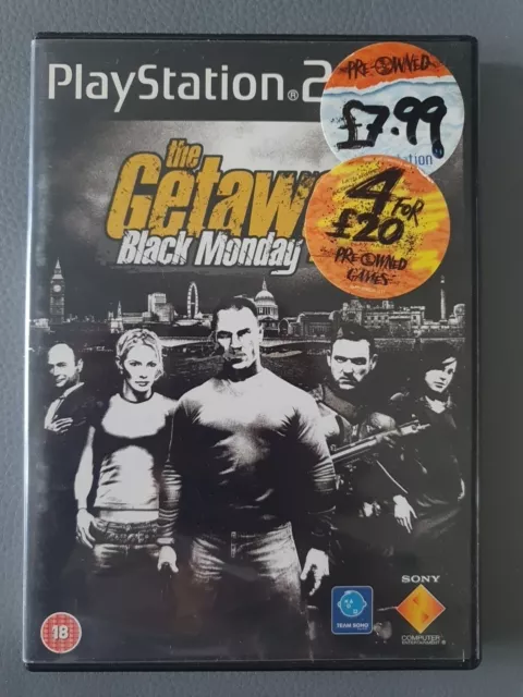 The Getaway Black Monday PS2 PlayStation 2 Classic Crime Action Adventure Sequel