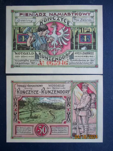 Germany , 1 Mark, 50 Pfennig Notgeld, banknotes,1921, #6