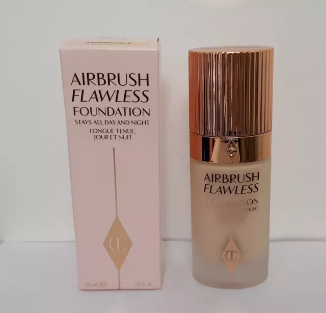 CHARLOTTE TILBURY Airbrush Flawless Fond De Teint 3 WARM CHAUD 30 ml /EBNO