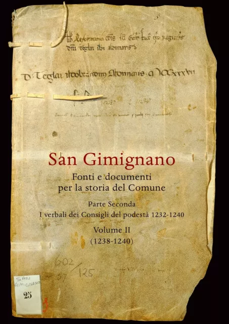 San Gimignano. Fonti e documenti per la storia del Comune. Vol. 2: I verbali dei