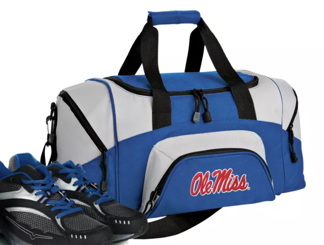 SMALL University of Mississippi GYM BAG Ole Miss Duffel Overnight Bag or Carryon