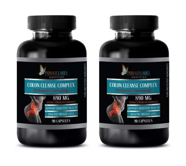 cleanser - COLON CLEANSE COMPLEX - liver cleanse - 2 Bottles 180 Capsules