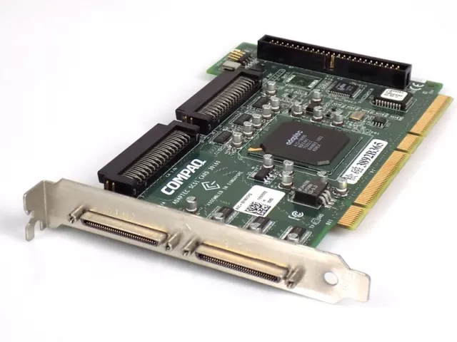 HP 127693-002 Dual Channel PCI Ultra-160 SCSI 68-Pin 64-Bit RAID Controller Card