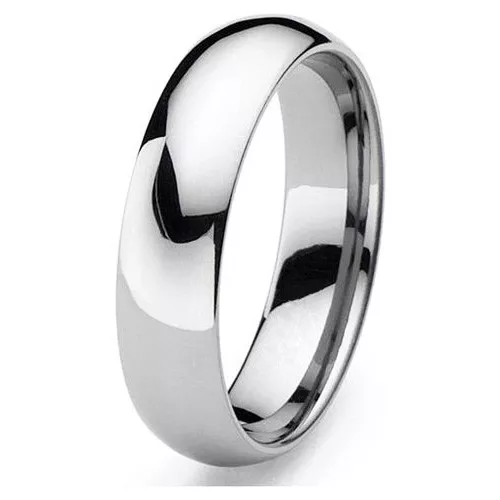 Tungsten Mens / Women Polish 6MM Wedding Band Ring Never Tarnish All Size R110