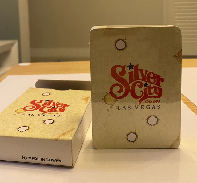 Vintage Silver City Casino Las Vegas Sealed Deck Of Playing Cards-Made Taiwan