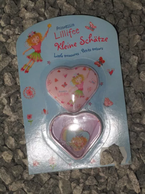 Prinzessin Lillifee KLEINE SCHÄTZE Metalldose Herz Legespiel Memo Gedächtnisspie