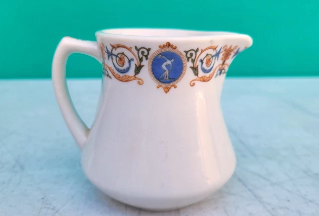 Milwaukee Road Galatea Olympian Cream Pitcher Railroad  1930s Syracuse China 3