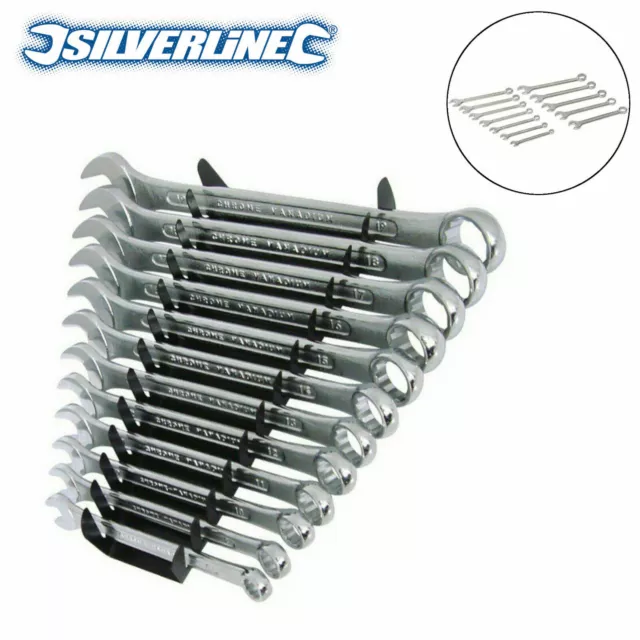 Silverline Set Tenditori Combinazione Chiave Metrica 8-19 mm 12 pezzi SP1236