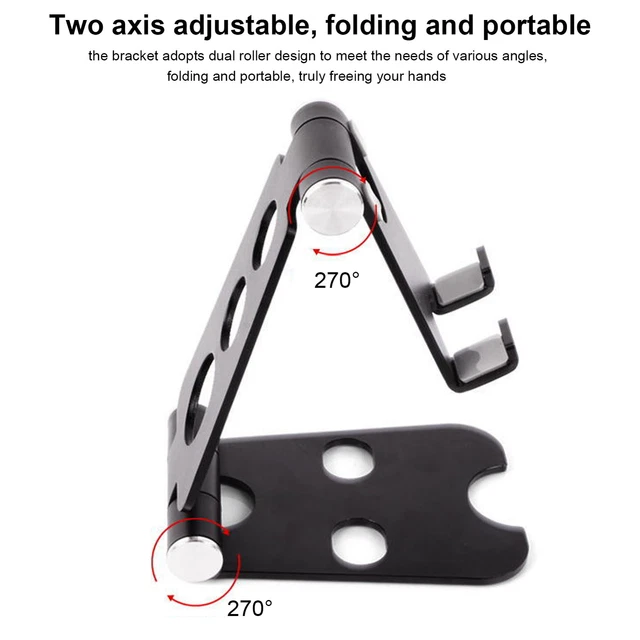 Supporto Microfono Da Tavolo Pieghevole Depusheng - Regolabile 360°, Altezza 25-35cm, Nero - Foto 4