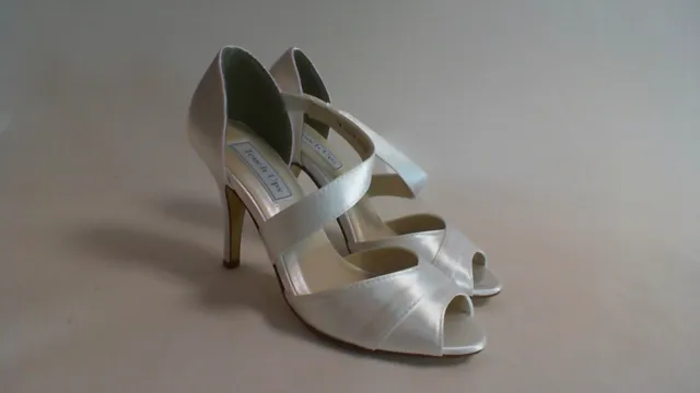 Touch Ups Wedding/Bridal Shoes - White Satin - Adeline - US 10M UK 8 #26E95