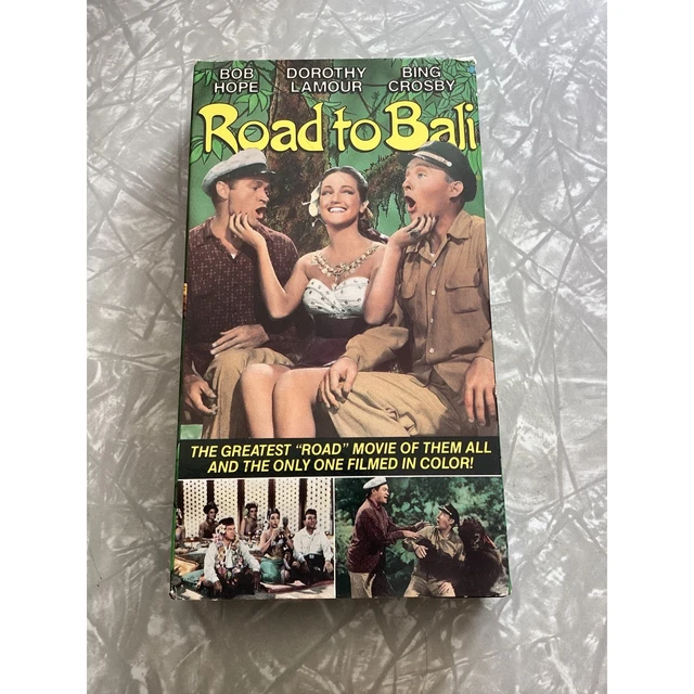 ROAD TO BALI VHS Bob Hope Bing Crosby Dorothy Lamour GoodTimes 1991 ...
