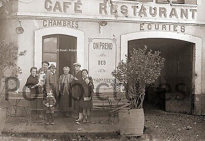 Photo ancien commerce Toulouse Restaurant Café de Metz tirage repro an.1920 