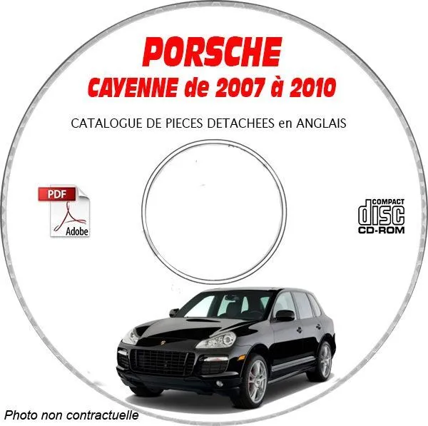 CAYENNE 07-10 - Catalogue Pieces CDROM PORSCHE Anglais Expédition - --, Support