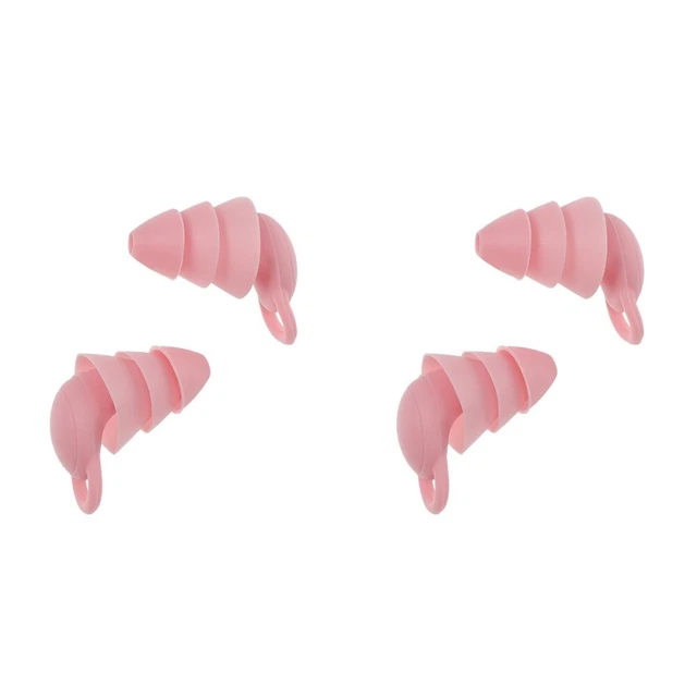 2 Pairs Gel Di Silice Tappi Per Le Orecchie Antirumore Opera Viaggio