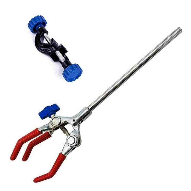Lab Clamp 3 Prong Finger Adjust Jaw with Scientific Extension Adjustable4807