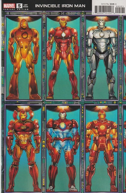 Marvel Comics Invincible Iron Man #5 June 2023 Connecting Variant 1St Print Nm