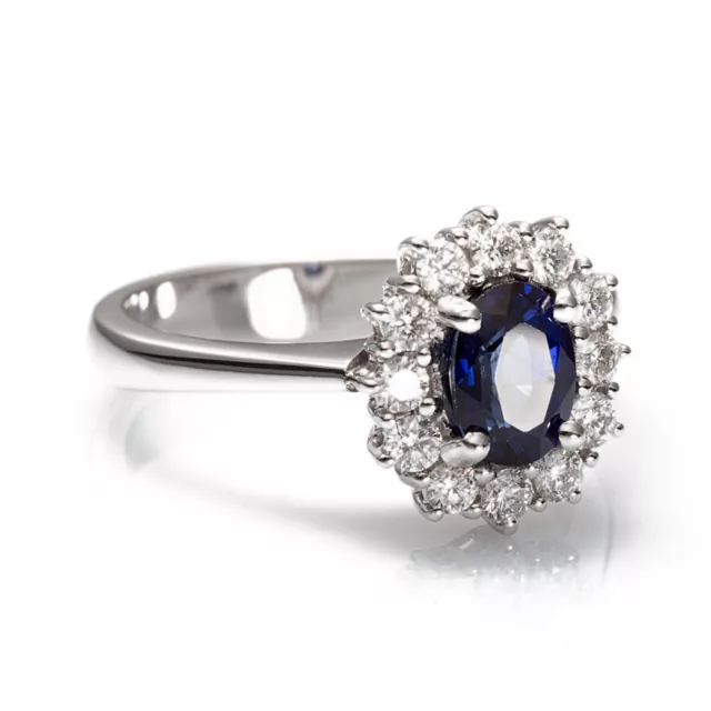 Anello Rosetta con Zaffiro Blu AA023387 11S - Davite & Delucchi