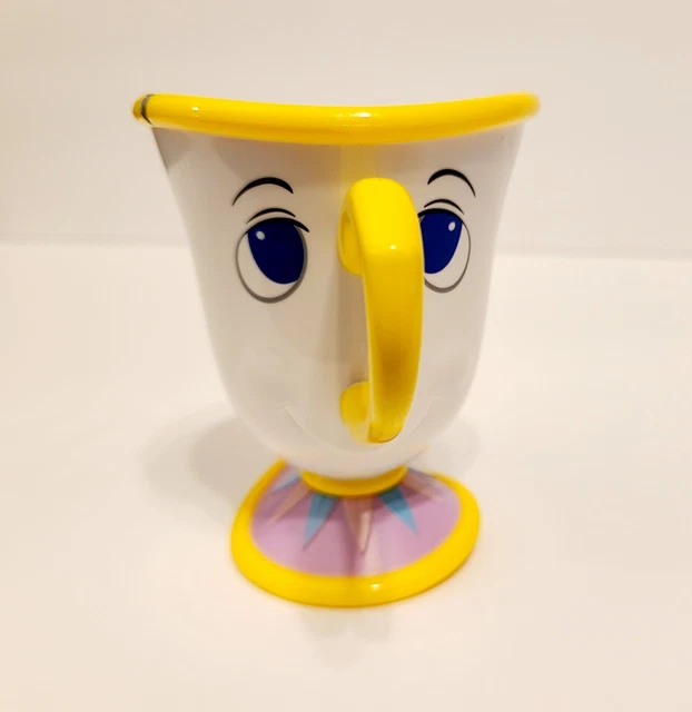 DISNEY STORE BEAUTY and the Beast Chip Plastic Teacup Child Cup 4" 9.