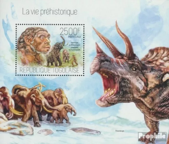 Briefmarken Togo  Mi Block 889 postfrisch Dinosaurier