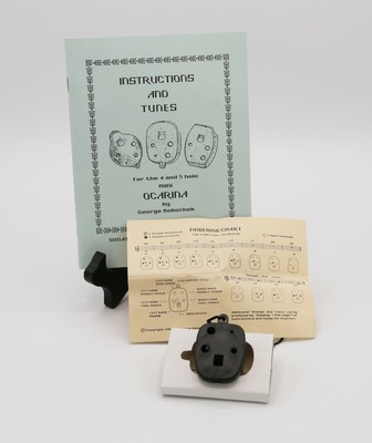 5 Hole Plastic Ocarina and Instruction Book