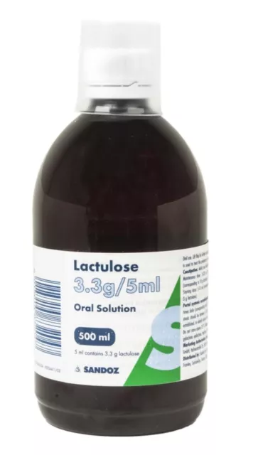 SANDOZ Lactulose Oral Solution 3.3g/5ml (500ml)  **from £11.64/bottle**