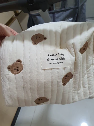 Diaper Bag Baby Cotton Portable Reusable Stroller Nappy Storage Caddy Organizer 12