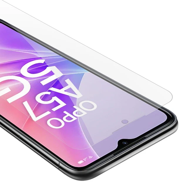 Cover Oppo A17/A57/A57s/A77 &ndash; Custodia In Carbonio + Vetro Temperato, Anti-urto, Nero