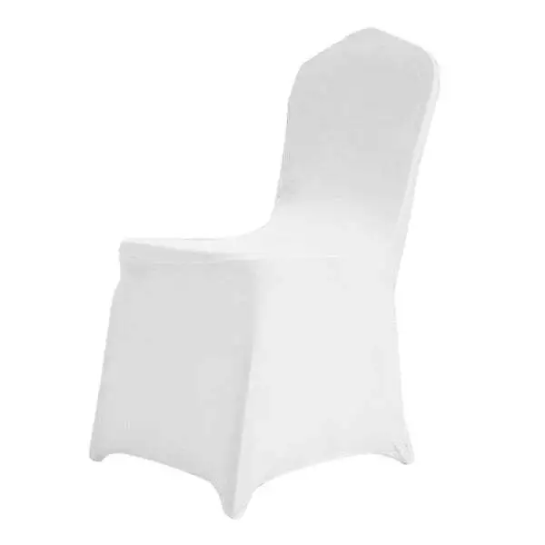 White & Black Chair Covers Spandex Folding Banquet Wedding Party Covers Banquet