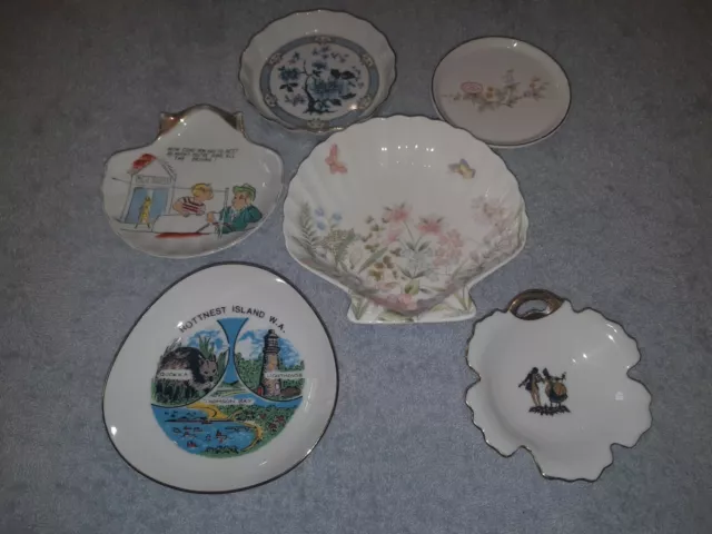 6 Assorted Pin / Butter or Trinket Dishes