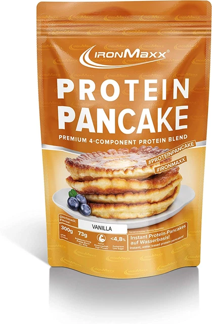 Protein Pancake Low Carb Pfannkuchen Backmischung, Geschmack Vanille, 300 G Beut