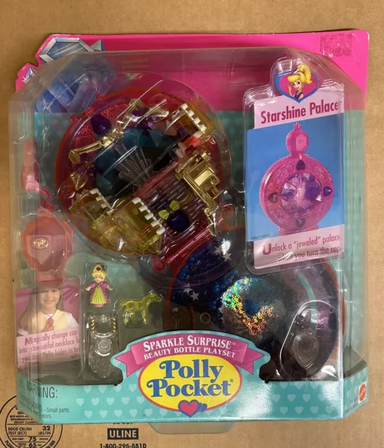 BRAND NEW Polly Pocket Sparkle Surprise Beauty Bottle Play Set 1996 Ages 4+