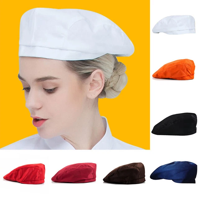 thumbnail image 2 of HZM-61015 Chef Work Unisex Adult Printing Chef Hat Beret 2 of 10