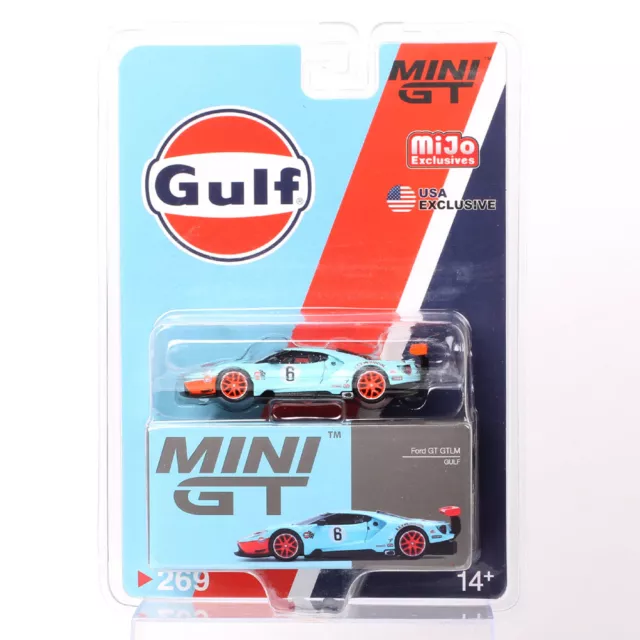 Mini GT 1/64 Ford GT GTLM GULF USA Blister Packaging MJ Exclusive