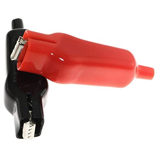Clips alligator gaine rouge et noir 20A pour fils de test de liaison de soudage