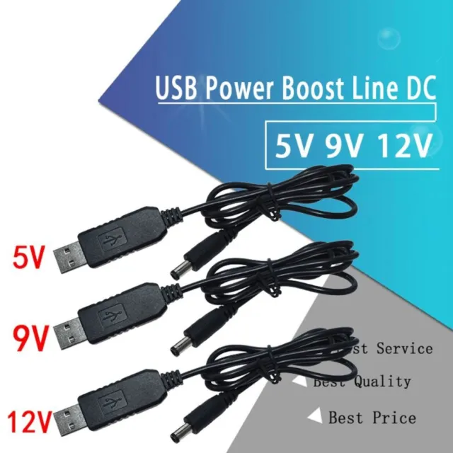 zur Power bank DC 5V bis 12V / 9V Aufwärts kabel Boost Line USB-Kabel Konverter