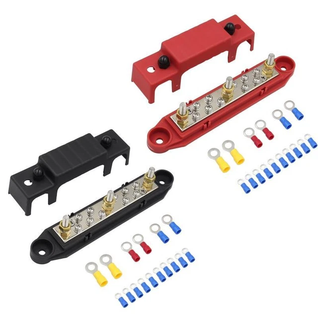 POWER DISTRIBUTION TERMINAL Block Battery Bus Bar for Trailer Marine