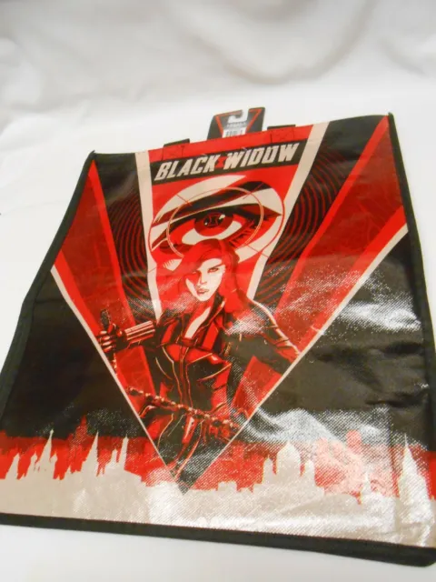 New Marvel Black Widow large reusable tote shopping bag home or school 🎅 Kids