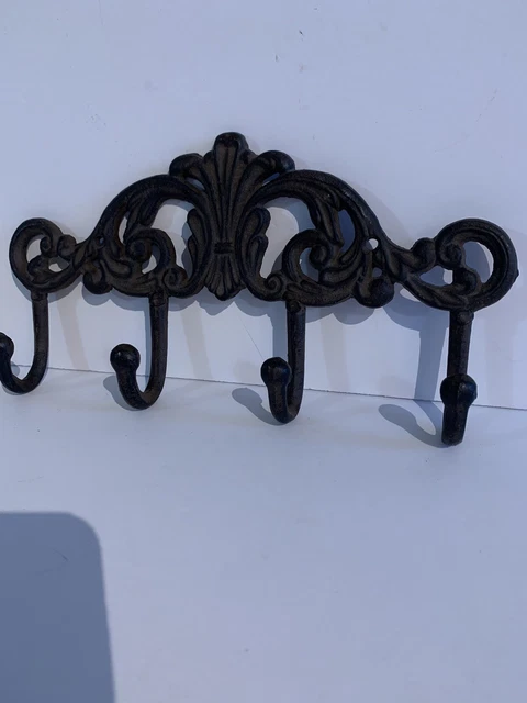 Cast Iron Metal Wall Hooks Rustic Farmhouse Wall Towel Coat Purse Hanger 2