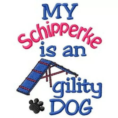 My Schipperke is An Agility Dog Ladies T-Shirt - DC1866L Size S - XXL