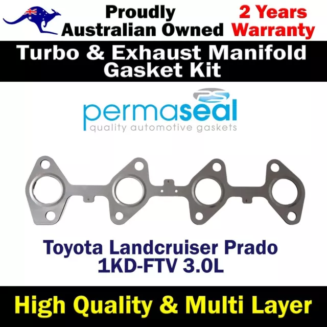 Permaseal Exhaust Manifold Gasket For Toyota Landcruiser Prado 1KD-FTV 3.0L