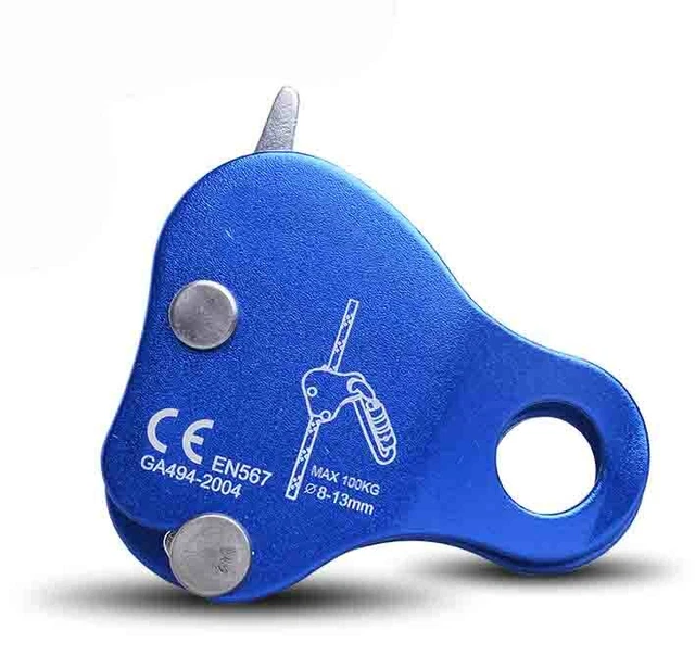 Alu Klettern Climbing Sicherungsgerät Abseilgerät Seil 24KN Bergsteigen
