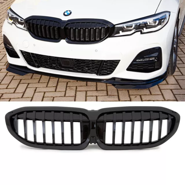 Set Performance Kühlergrill Schwarz Glanz passt auf BMW 3er G20 G21 Sport +M