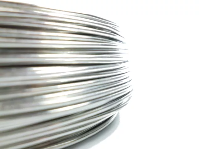 Aluminiumdraht, Aludraht, Basteldraht 2mm blank - 1Kg Ring ca. 118m