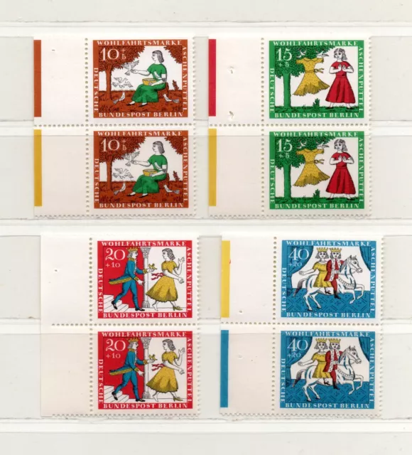 Berlin  266 - 269  2x  postfrisch, zusammenhängend mit Rand  ( Aschenputtel )