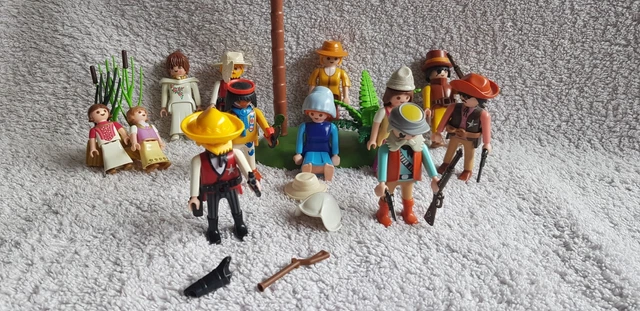 PLAYMOBIL - LOT FAR WEST - PIÈCES DU FORT, MAISONS