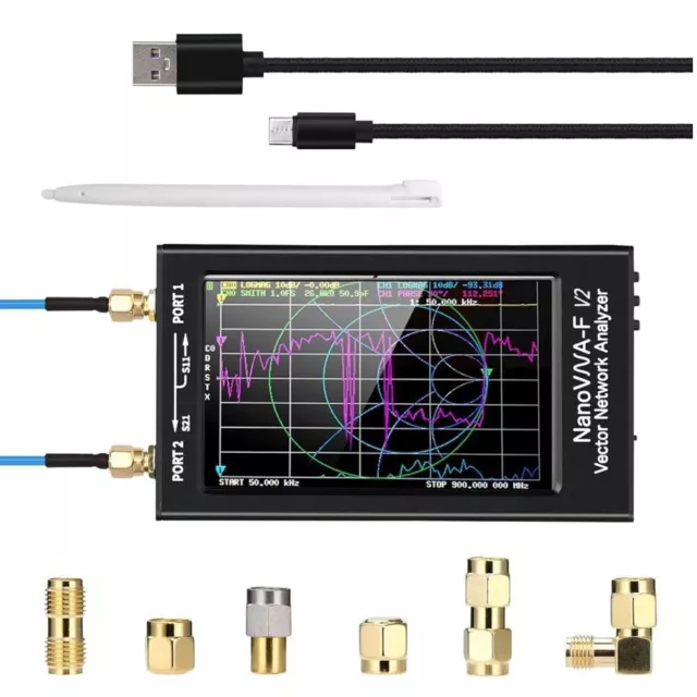 Analyseur de réseau vectoriel NanoVNAF V2 de qualité supérieure 50 kHz3 GHz H